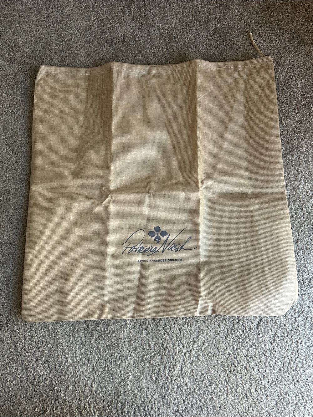 Patricia Nash Logo Dust Bag Drawstring Closure